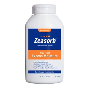 Zeasorb Prevention polvere super assorbente sollievo da sfregamenti e prurito 2,5 oz confezione da 12 - Foto 1 di 3