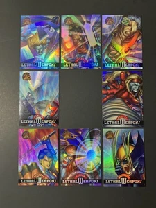 1995 Fleer Ultra X-Men Chromium LETHAL WEAPONS HoloFlash - Near Complete Set 8/9 - Picture 1 of 4