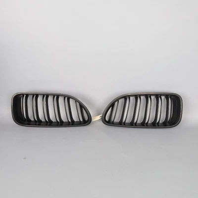 2012‑2018 BMW 640i 650i M6 Performance Kidney Grilles Pair 51712297595 OEM Use - Image 1 of 4