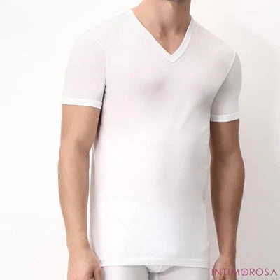Maglia uomo Cagi 1304 filo di scozia manica corta V - Immagine 1 di 4