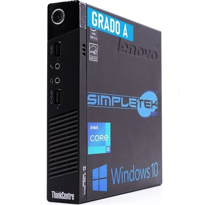 MINI PC NUC COMPUTER LENOVO M93P TINY i5 4570T WINDOWS 10 PRO 4 GB SSD 240 GB - Imagen 1 de 4