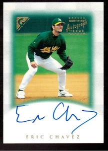 1999 TOPPS GALLERY #GA3 ERIC CHAVEZ AUTOGRAPH - Picture 1 of 1
