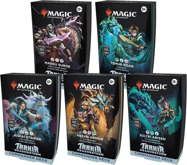 Magic: The Gathering Tarkir: Dragonstorm - Commander Deck Bundle - Includes All - Image 1 of 1