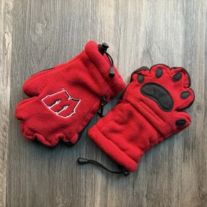 Kleinkind Wisconsin Badgers Paw Fäustlinge rot Universität Winter warm  - Bild 1 von 5