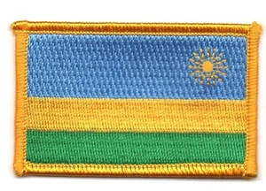 Aufnäher Aufnäher PATCH RUANDA 7x4,5cm Flagge Fahne bestickt Thermoaufkleber - Bild 1 von 1