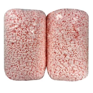 UOFFICE Anti Static Packing Peanuts Pink 7 cuft. Industrial Shipping Void Fill - Picture 1 of 8