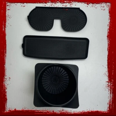 01- 07 Dodge Dakota 01 - 03 Durango Cup Holder and Rubber Mat Insert Set A40 — 第 1/4 张图片