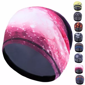Skull Cap for Men Women Winter Thin Fleece Beanie Hat Sleep Hats Helmet Liner US - Picture 1 of 31