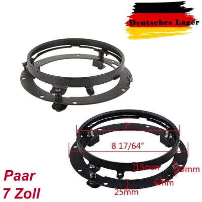 Für Benz PUCH G G-KLASSE Jeep 7 Zoll LED Scheinwerfer Halterung Runder Ring Paar - Bild 1 von 4
