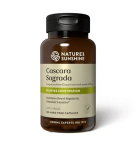 Nature's Sunshine Cascara Sagrada 400mg 100 Capsules Constipation Relief - Picture 1 of 1