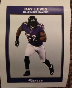 RAY LEWIS Mini Ad panel Mural 6" x 4" Baltimore Ravens Fathead Wall Graphics - Picture 1 of 3