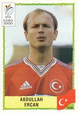 Panini - UEFA Euro - Belgium-Netherlands 2000 - Abdullah Ercan - Turkey - # 155
