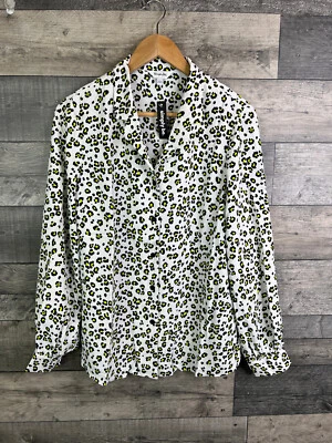 Simply Be Womens Blouse Size UK 14 White Leopard BNWT LIVE  - Image 1 of 4