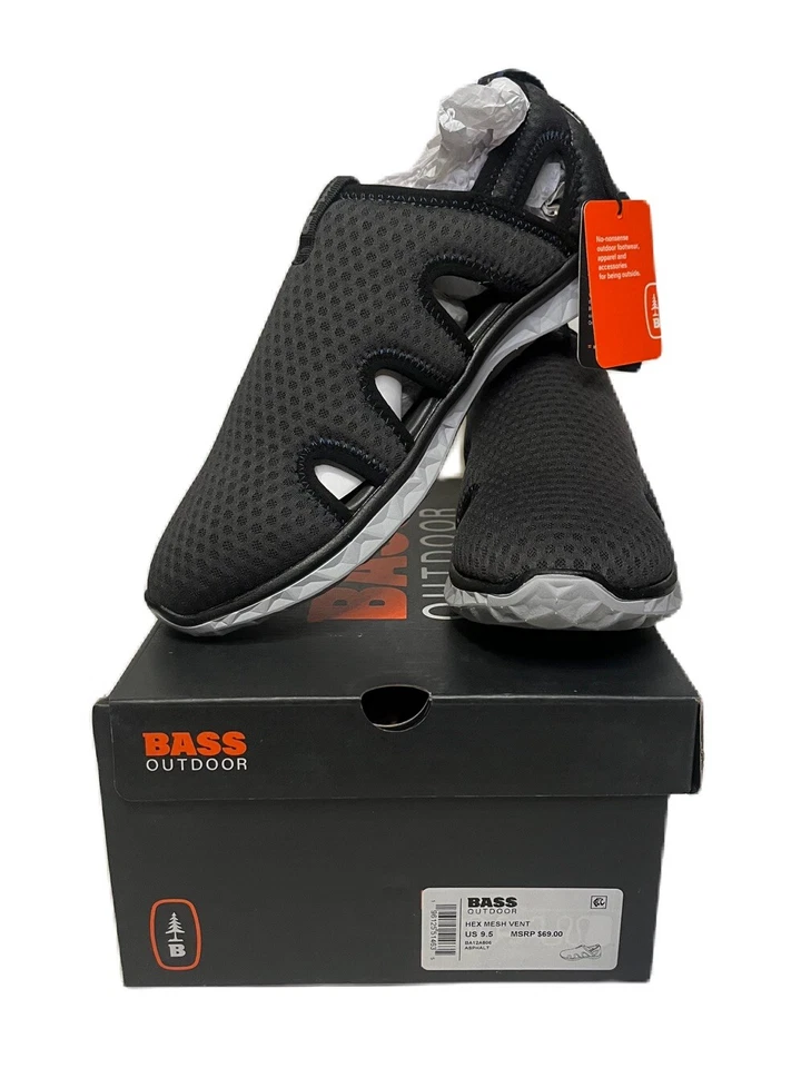 Bass Outdoor Women Hex Mesh Vent Water / Hiking shoes Size US 6.5 Asphalt Grey