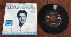 Elvis Presley Love Letters 45rpm Record And Picture Sleeve 47-8870 - Picture 1 of 2