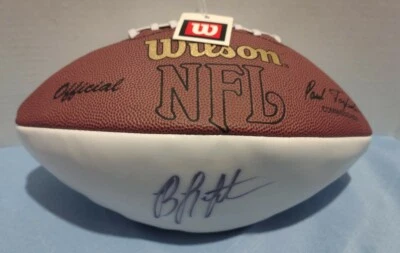 Byron Leftwich Firmado Autografiado Fútbol Jaquars Era, Tampa Bay Ofensivo CO Foto 1 de 3