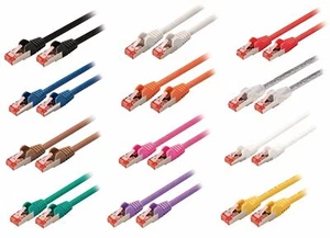 Câble réseau court CAT6 15 cm fil de raccordement Ethernet RJ45 S/FTP - Photo 1/13