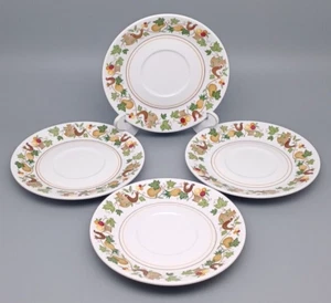 Vintage Noritake Progression Porcelain Plate Saucer 4 Homecoming Birds Japan MCM - Picture 1 of 7