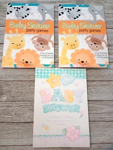 Libros de juegos de fiesta de baby shower-5 juegos simples para hasta 8 invitados 3 piezas - Imagen 1 de 2