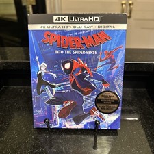 Spider-Man: Into the Spider-Verse (4K Ultra HD+Bluray, 2018) W/ Rare OOP Slip!