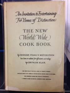 New World Wide Cookbook by Pearl Metzelthin 1951 HB A 180722 - Picture 1 of 1