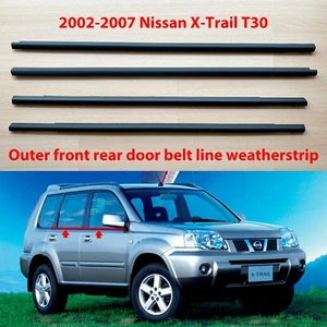 02-07 for Nissan X-Trail T30 outer front rear door belt weatherstrip rubber seal - Picture 1 of 6