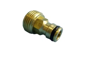 BRASS CLICK ON CONNECTOR CARAVAN WATER INLET ADAPTER NETA - Picture 1 of 5