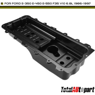 Panela de óleo do motor com 18 furos para Ford E-350 E-450 E-550 Super Duty 6.8L F8UE6675AB - Imagem 1 de 4
