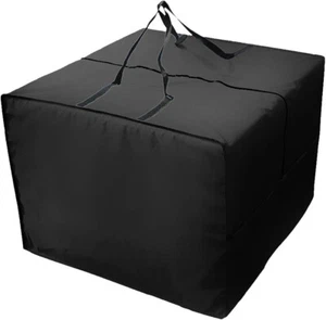 Outdoor Patio Cushion Storage Cover with Zipper and Handles 32 x 32 x 24 Inches - Picture 1 of 10