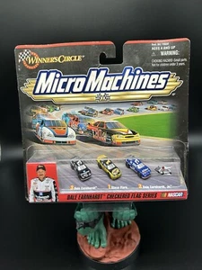 1999 Micro Machines Dale Earnhardt Sr & Jr, Steve Park Checkered Flag NASCAR NIB - Picture 1 of 14
