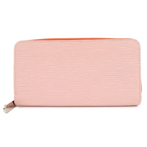 Authentic Louis Vuitton Epi Zippy Wallet Rose Ballerine M67266 Used F/S - Picture 1 of 23