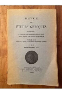 Revue des études grecques Juillet-Décembre 1977, Tome XC Collectif - Picture 1 of 1