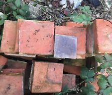 Large Reclaimed 9x9 Red Quarry Tiles 2”thick . Clean 