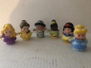 Disney Princess Fisher Price Little People Snow White , 6 Lot Cinderella - Picture 1 of 4