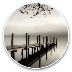 2 x Naklejki winylowe 20cm - Derwentwater Mgły Jesień Morning Lake District #448 - Zdjęcie 1 z 8