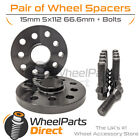 Spacers & Bolts 15mm for Merc R-Class R63 AMG [W251] 06-12 On Aftermarket Wheels