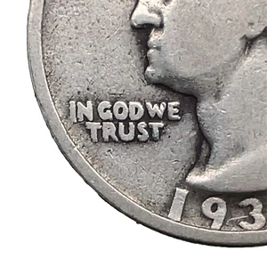 1934 FS-101 DDO Washington Quarter F- Fine  90% Silver 25c US Coin #4 - Picture 1 of 8