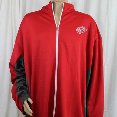 Detroit Red Wings Red Zippered Jacket 3XT Big & Tall Authentic NHL - Image 1 of 4