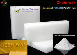 PTFE/Beeswax/Paraffin pre-mix Chain Wax 500g 1kg 2.5kg 5 kg PRO Bike lube Teflon - Picture 1 of 9