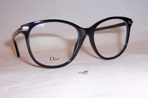 NUEVAS GAFAS CHRISTIAN DIOR ESSENCE 11 807 NEGRAS 53mm RX CD AUTÉNTICAS - Imagen 1 de 9