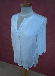 Longbluse Marco-Polo, leger, Viscose & Baumwoll/Leinen-Strick im Rücken, top! - Bild 1 von 4