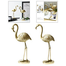 Luxus Flamingo Figur Skulptur Ornament Wohnzimmer Dekor Sammlerstück