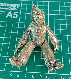 Kitney & Co Gruseliger Clown Gelenk versilbert 1995 Ornament Halloween - Bild 1 von 14