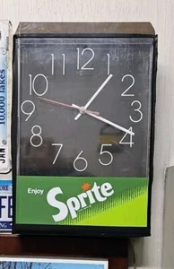 Vintage Sprite Electric Clock And Light 1980’s Works - Picture 1 of 17