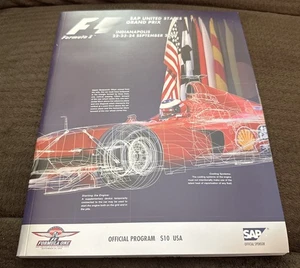 Rare Vintage F1 Formula 1 2000 Indianapolis Grand Prix Program Guide - Bild 1 von 2