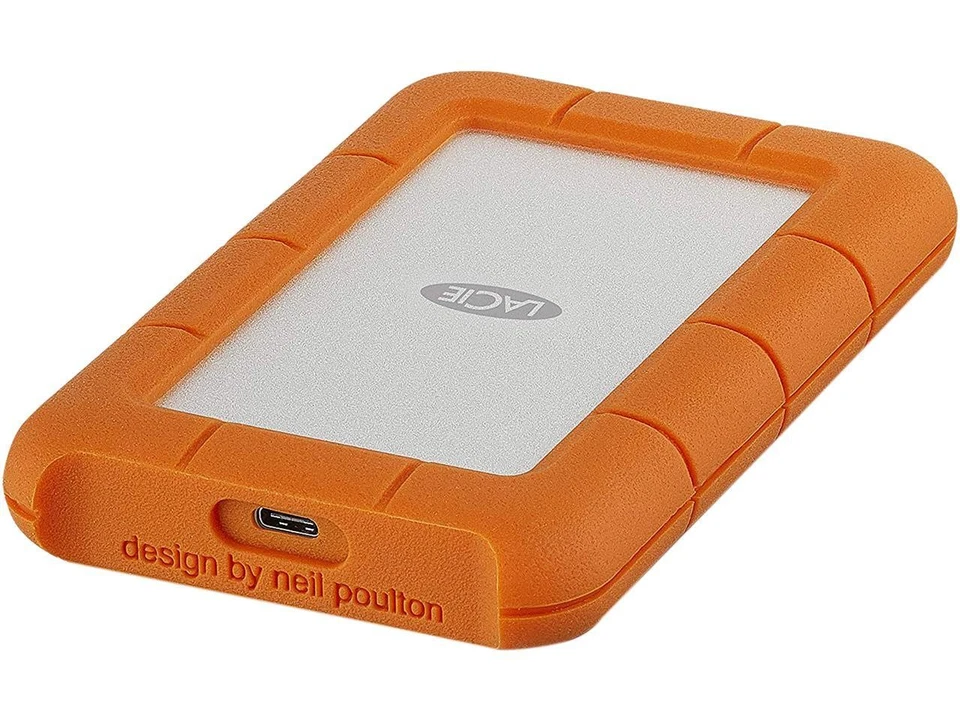 LaCie 1TB Rugged USB-C Portable Drive USB-C Model STFR1000800 - Image 1 of 4