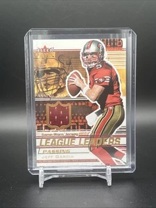 2002 Ultra Jeff Garcia League Leaders Game Worn Jersey Patch #NNO San Francisco - Picture 1 of 4