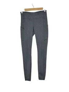 Lululemon Womens Speed Up Tight 6 Pockets 28” Running Stretch Heathered Black - Picture 1 of 9