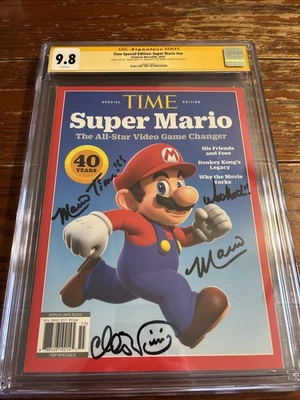 Super Mario Times Special Magazine CGC SS 9.8 Signed & Sketch Charles Martinet - Image 1 of 2