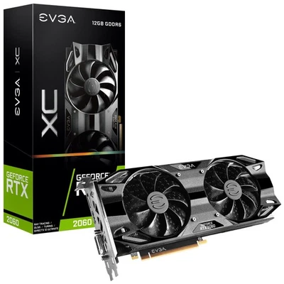EVGA GeForce RTX 2060 12GB XC Gaming,12G-P4-2263-KR, GDDR6,Dual Fans,Metal - Image 1 of 4